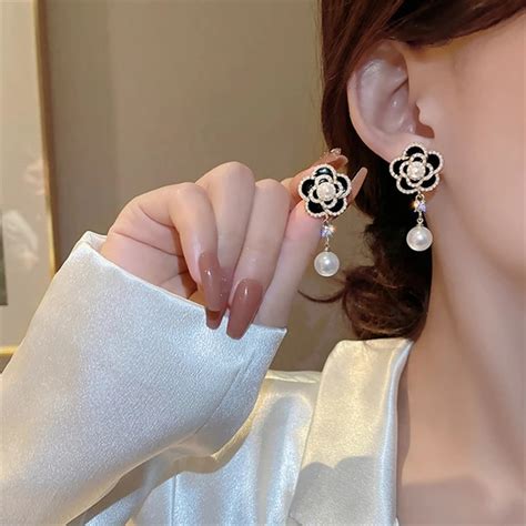 chanel classic earrings model number|vintage chanel earrings for sale.